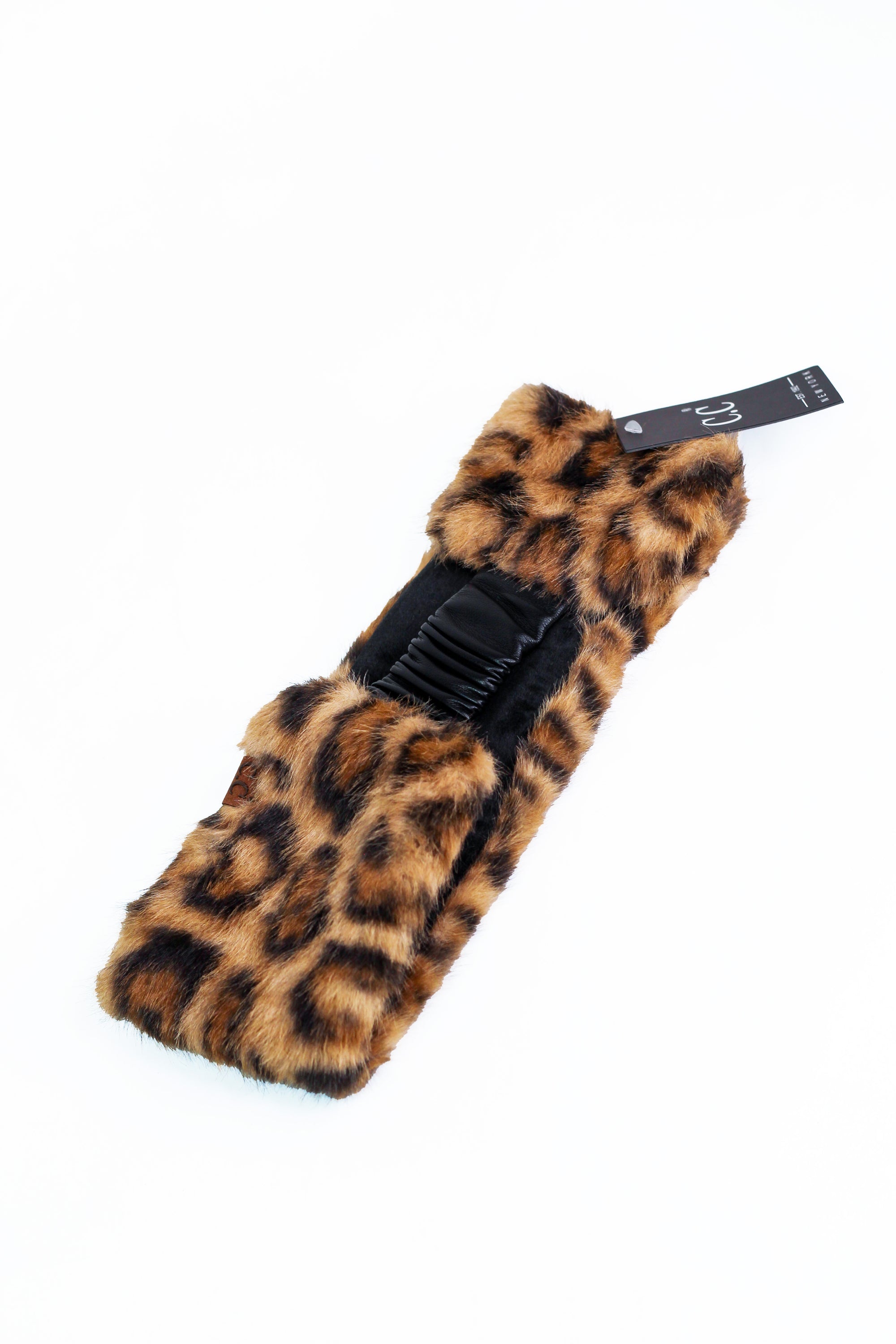 Faux Fur Leopard Headband