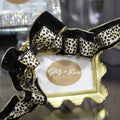 Picture Frame w/ Leopard Ribbon Accent