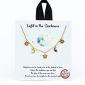 Dangling Sun moon & Stars Necklace