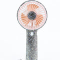 Rhinestone Handle & Outside Trim Handheld Fan