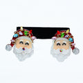 Santa Face Earrings w/ Marquis Rhinestone Accents