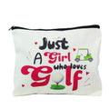"Girl Who Loves Golf" Zippered Pouch