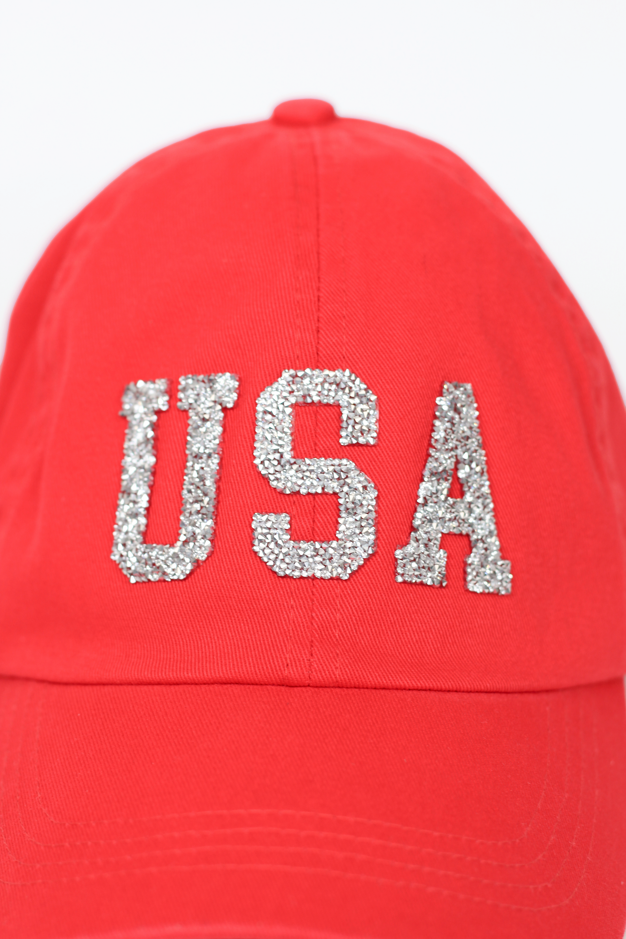 USA Rhinestone Baseball Cap