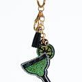 Puffy Martini Keychain w/ Tassel