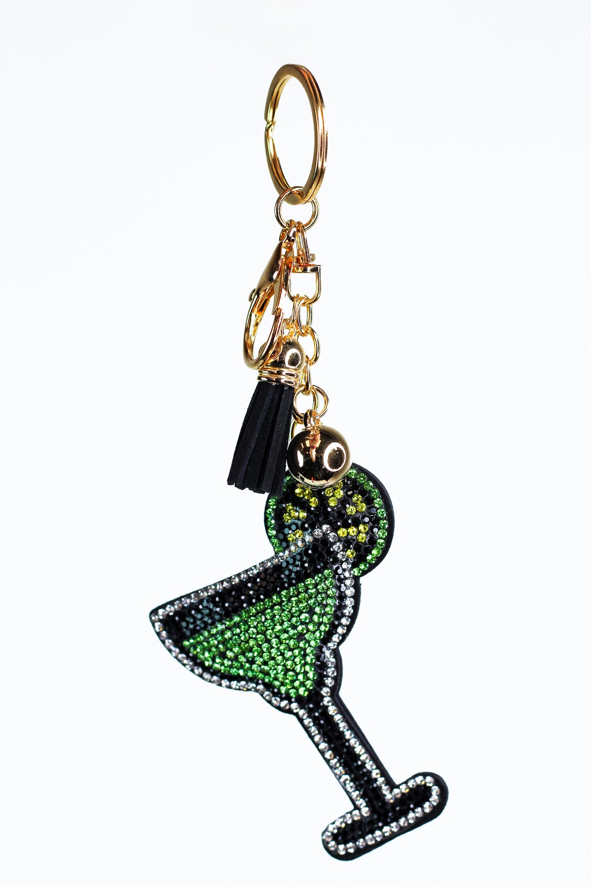 Puffy Martini Keychain w/ Tassel
