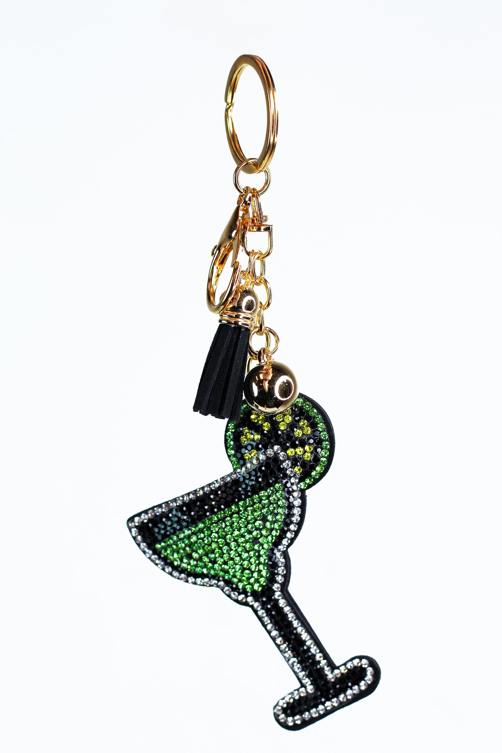 Puffy Martini Keychain w/ Tassel