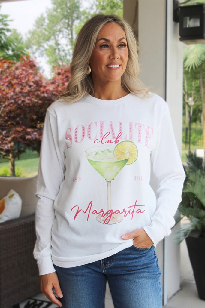 Socialite Drink Club Long Sleeved T-Shirt Margarita (SALE)