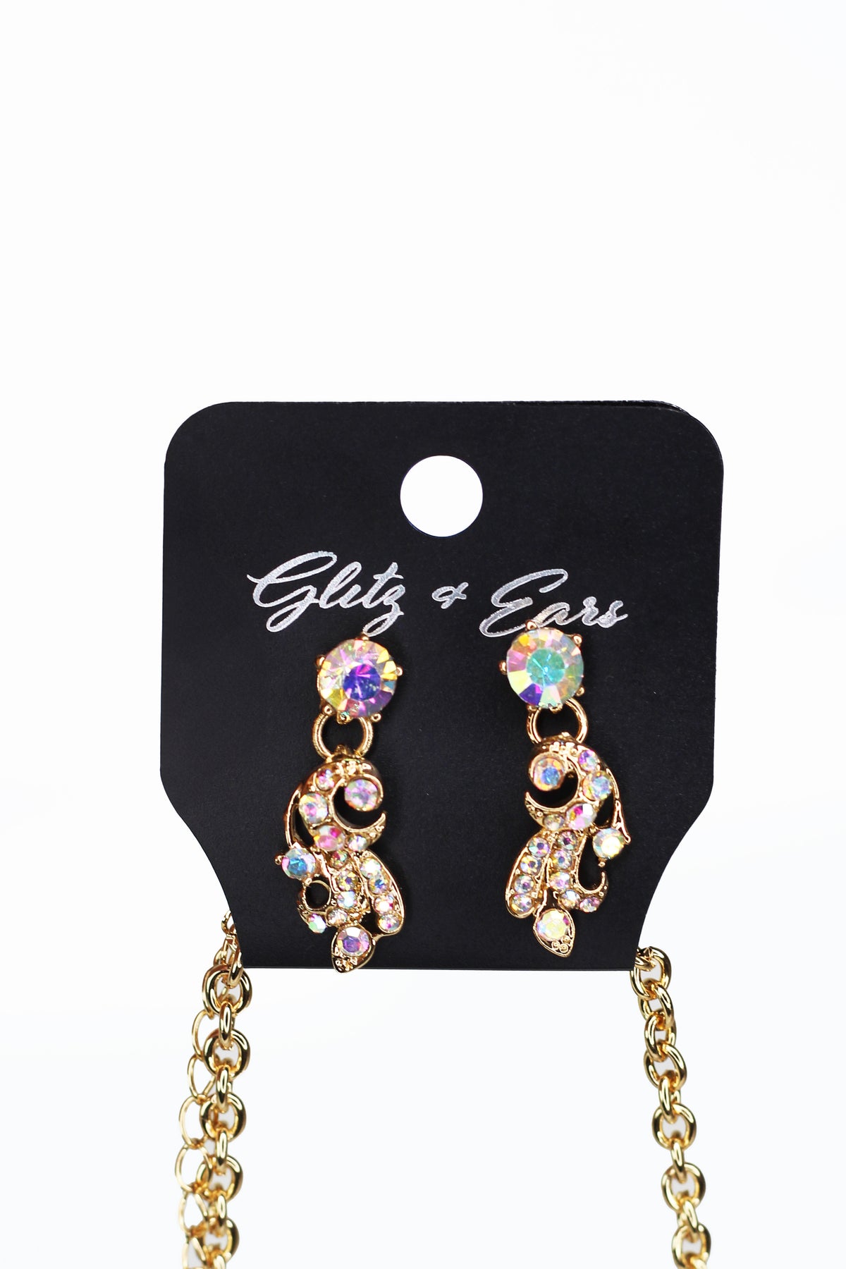 Marquis & Rhinestone Vines Necklace - Glitz & Ears Boutique