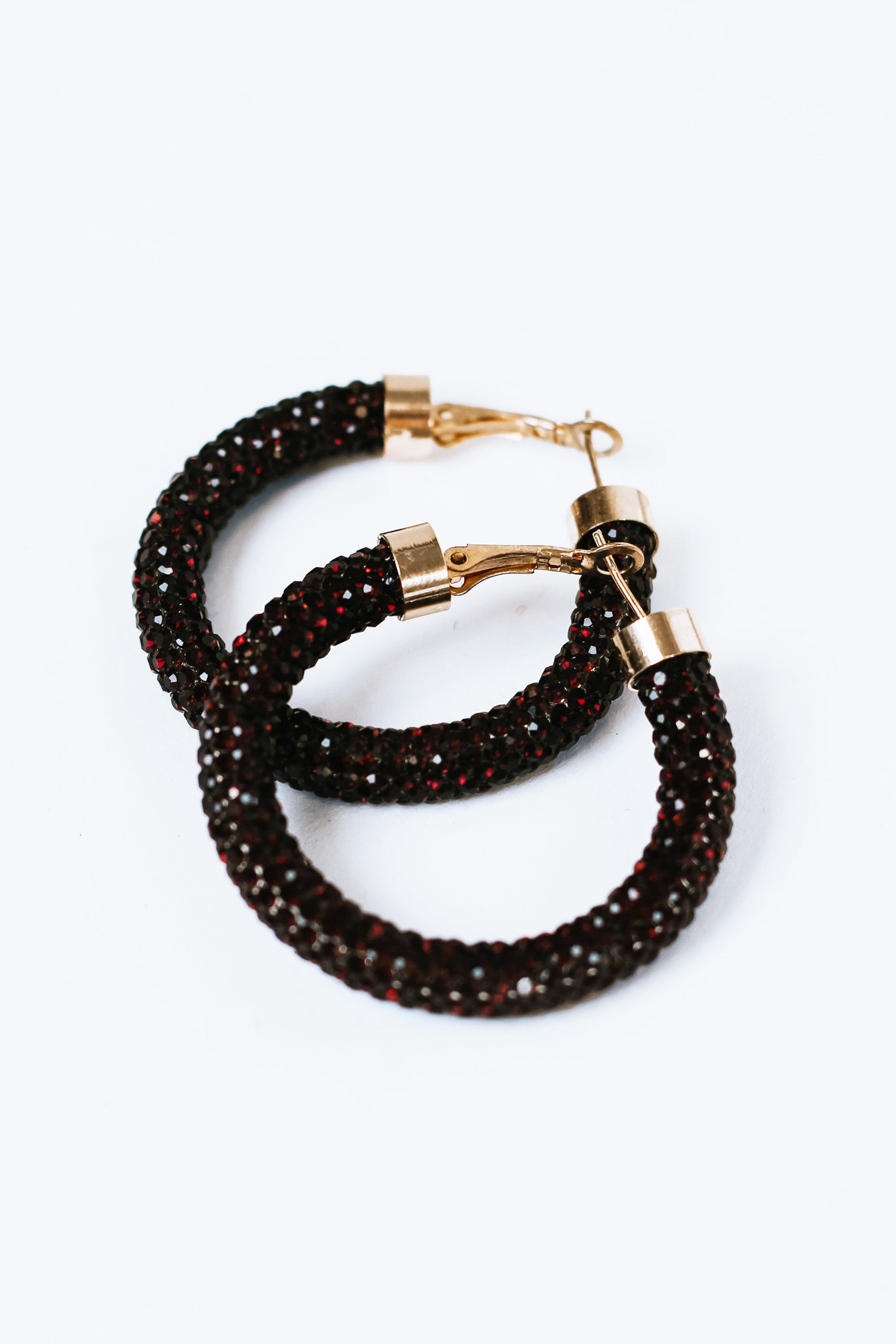 Medium All Rhinestone Hoop