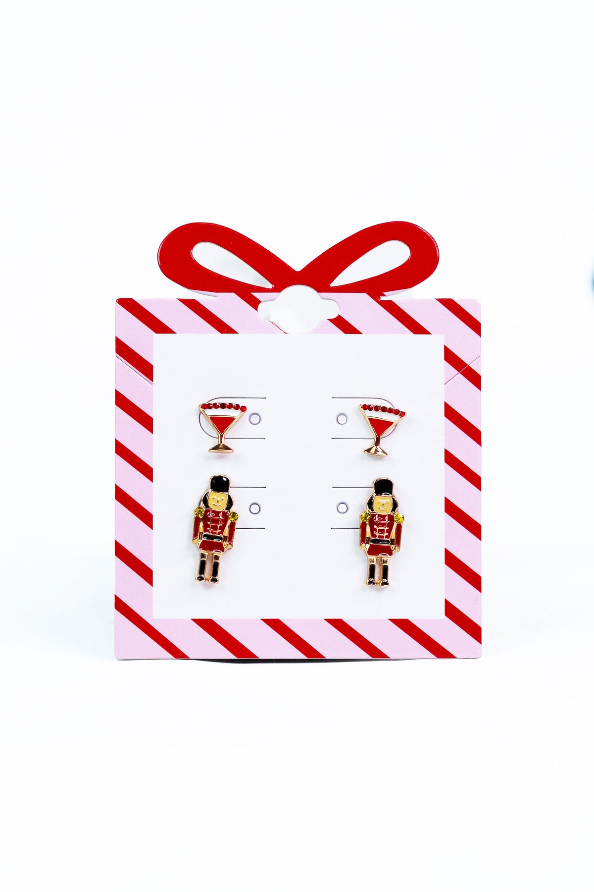 Martini &amp; Nutcracker Stud Set