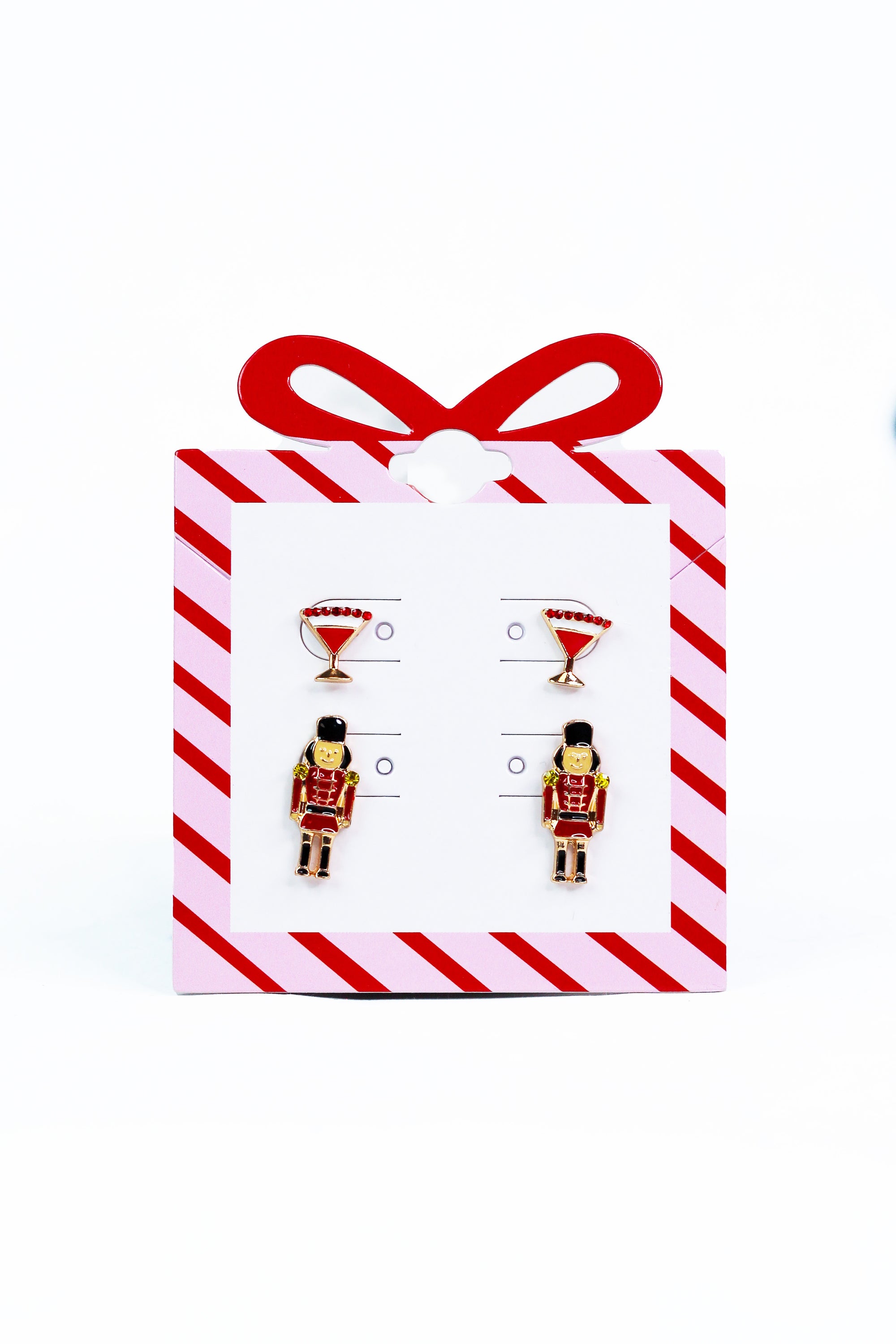 Martini & Nutcracker Stud Set
