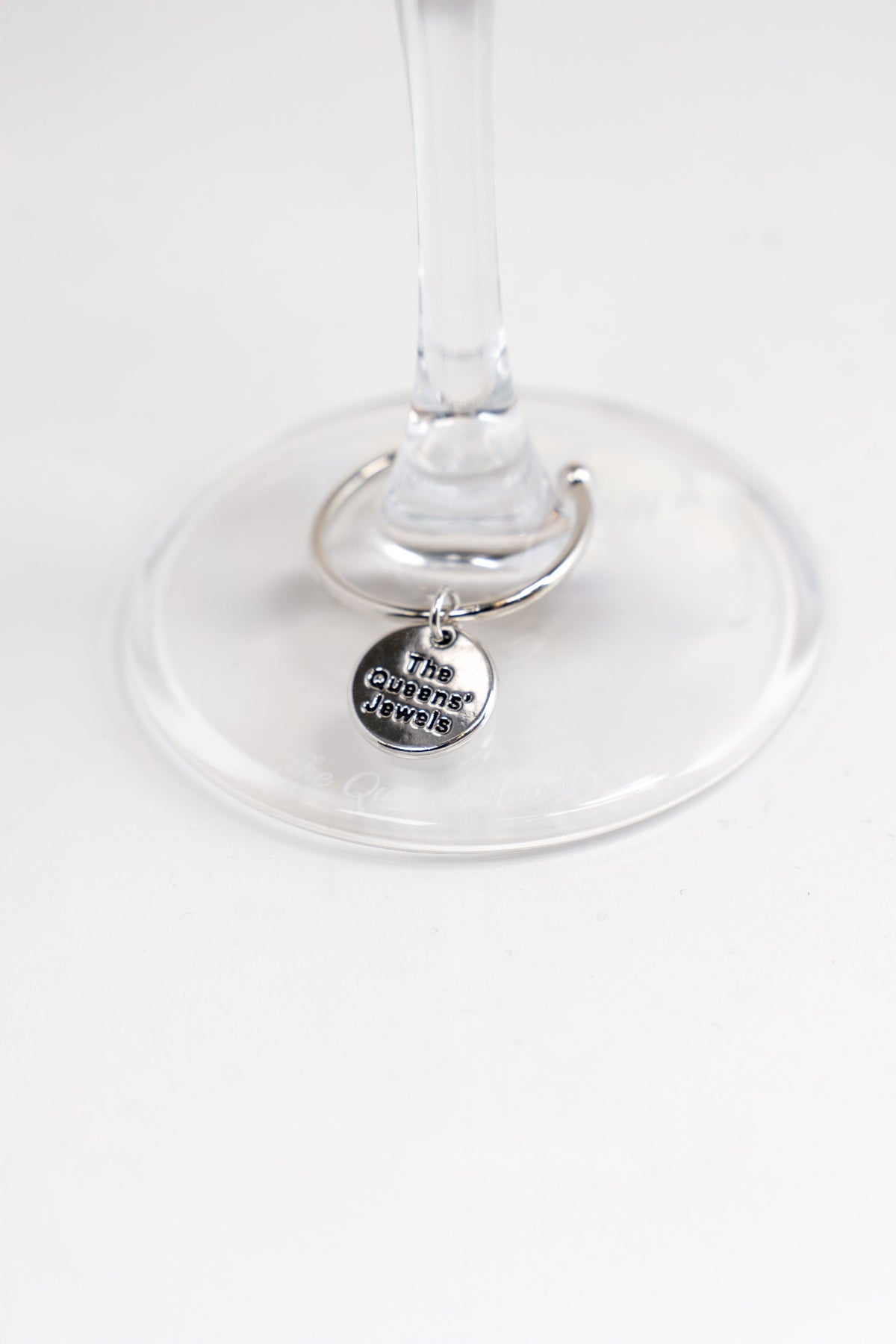 Rhinestone Mom Wine Glass