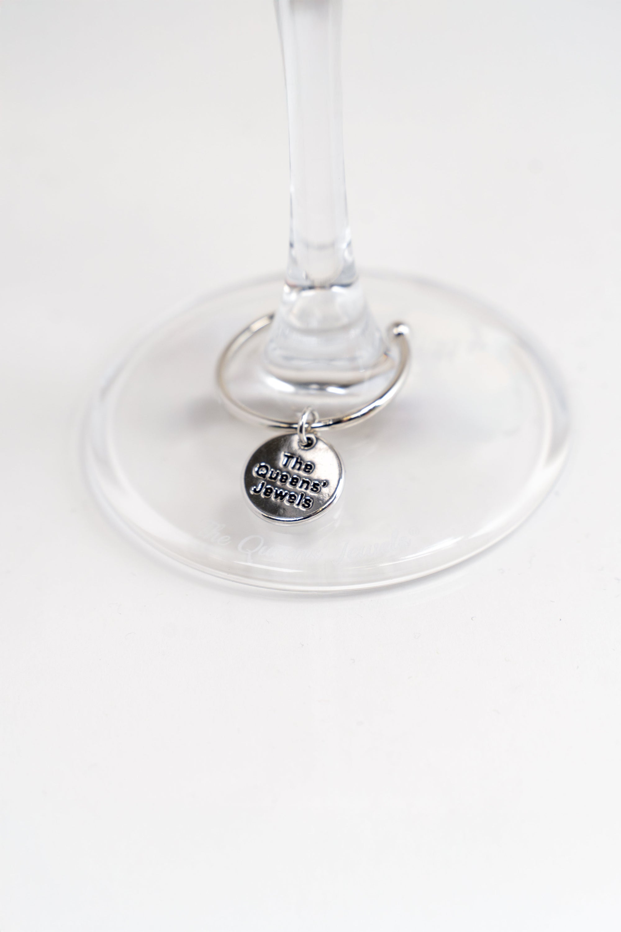 Rhinestone Mom Wine Glass