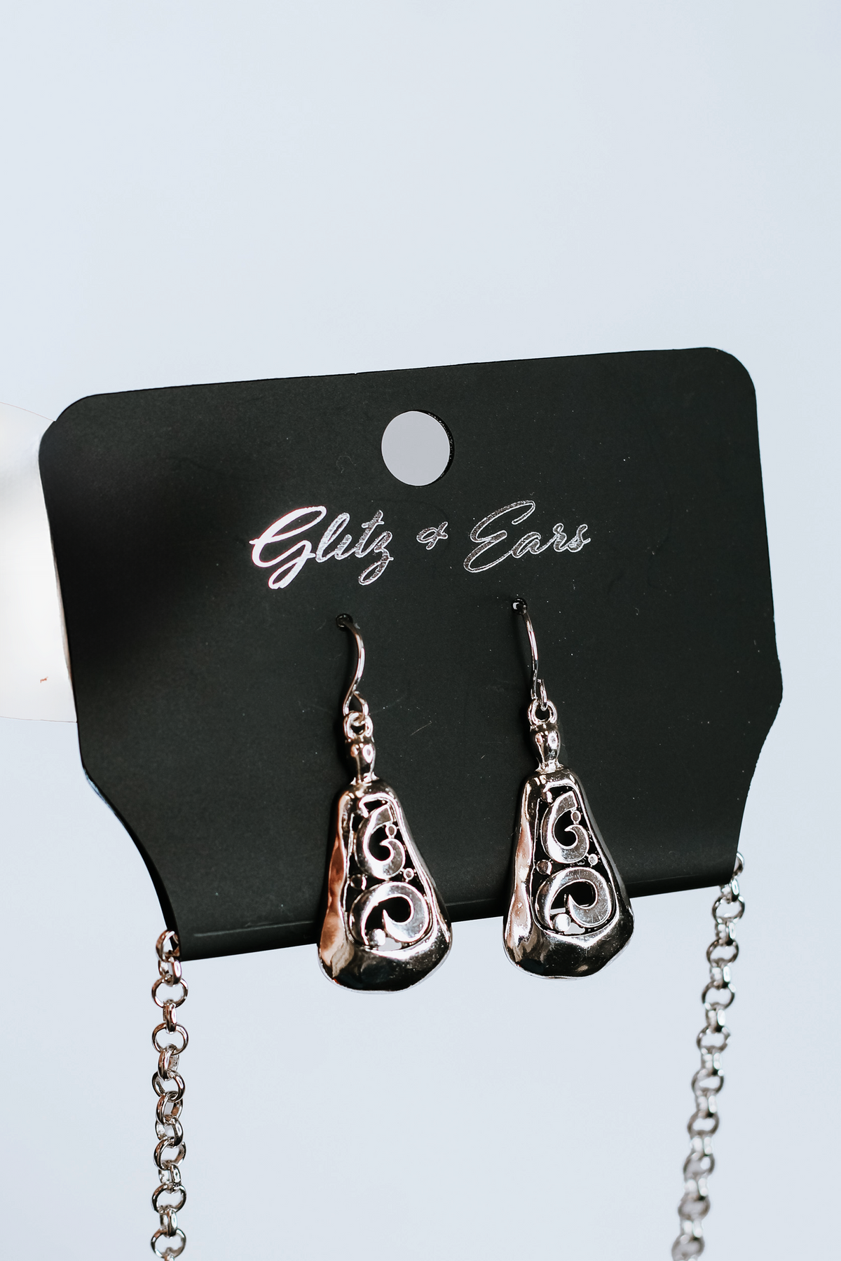 Two Toned Metal Filigree Statement Necklace