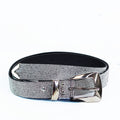All Rhinestone Belt w/ Metal Rectangle Buckle