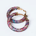 Medium All Rhinestone Hoop