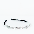 Multiple Rhinestone Bow Thin Headband