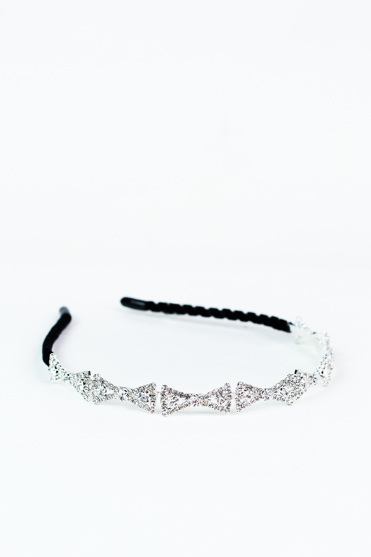 Multiple Rhinestone Bow Thin Headband