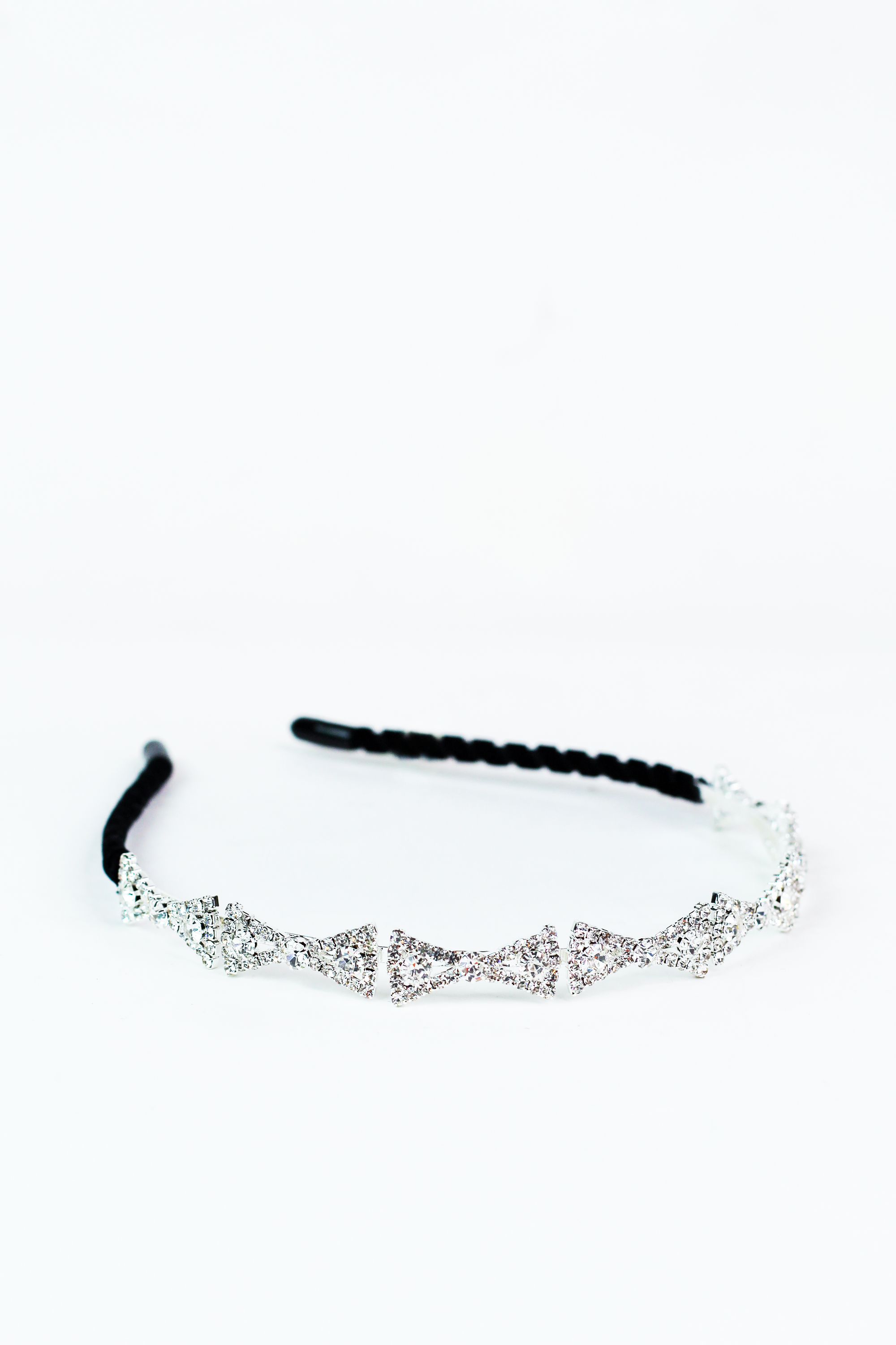 Multiple Rhinestone Bow Thin Headband