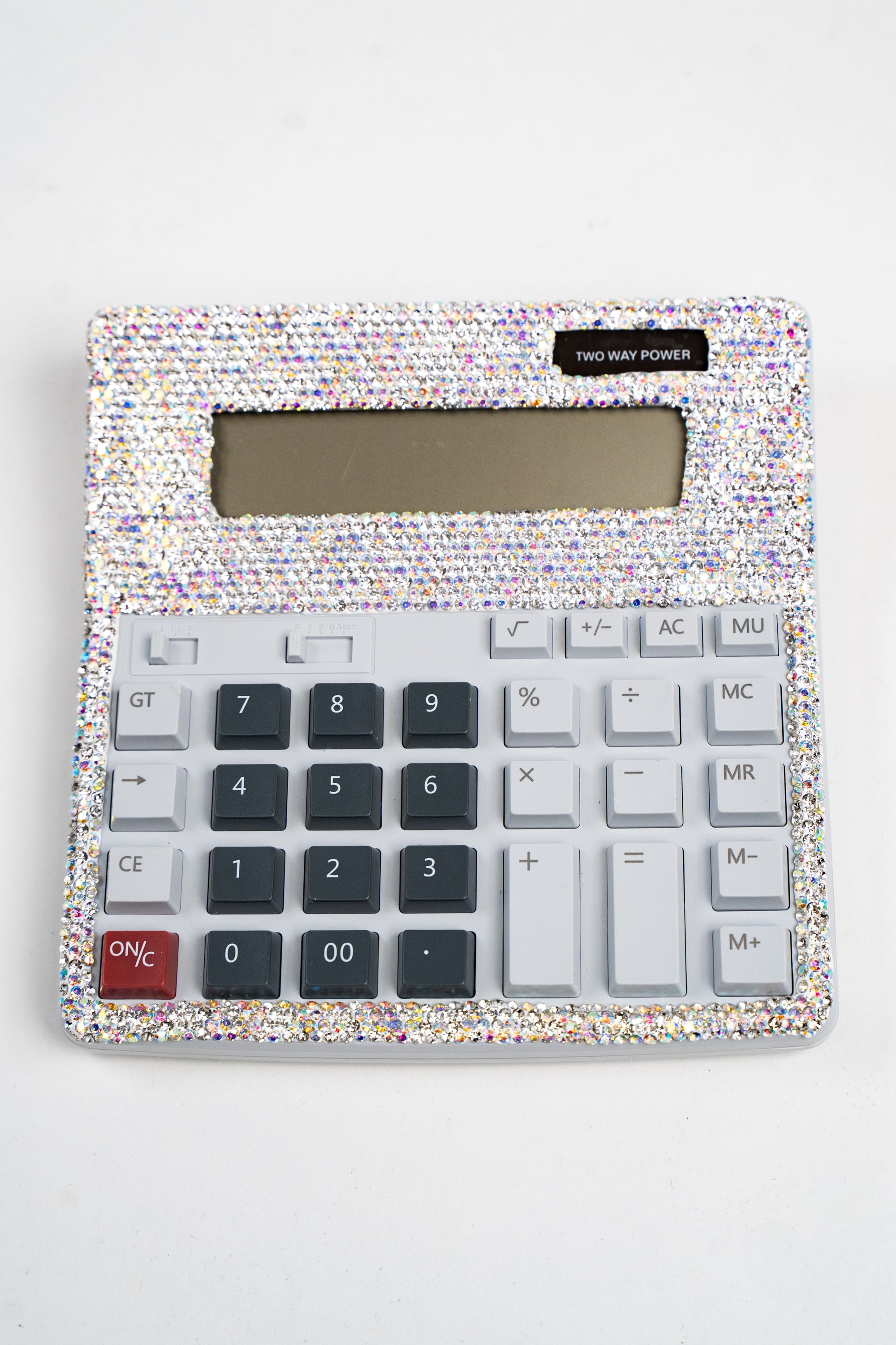 Two Tone Rhinestone Trim Large Calculator