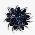 Marquis & Pave Flower Brooch