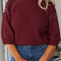 Short Knit Half Sleeve w/ Studs