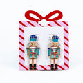 Nutcracker with Mustache & Bow Belt Earring