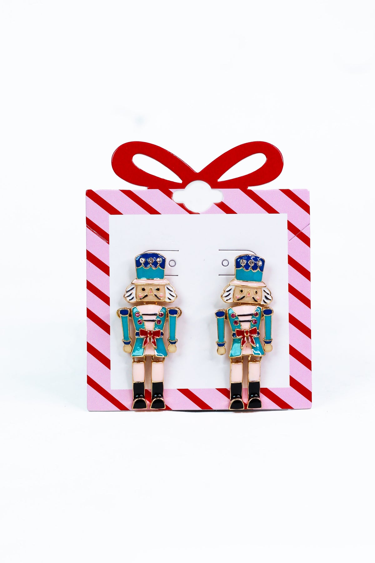 Nutcracker with Mustache &amp; Bow Belt Earring