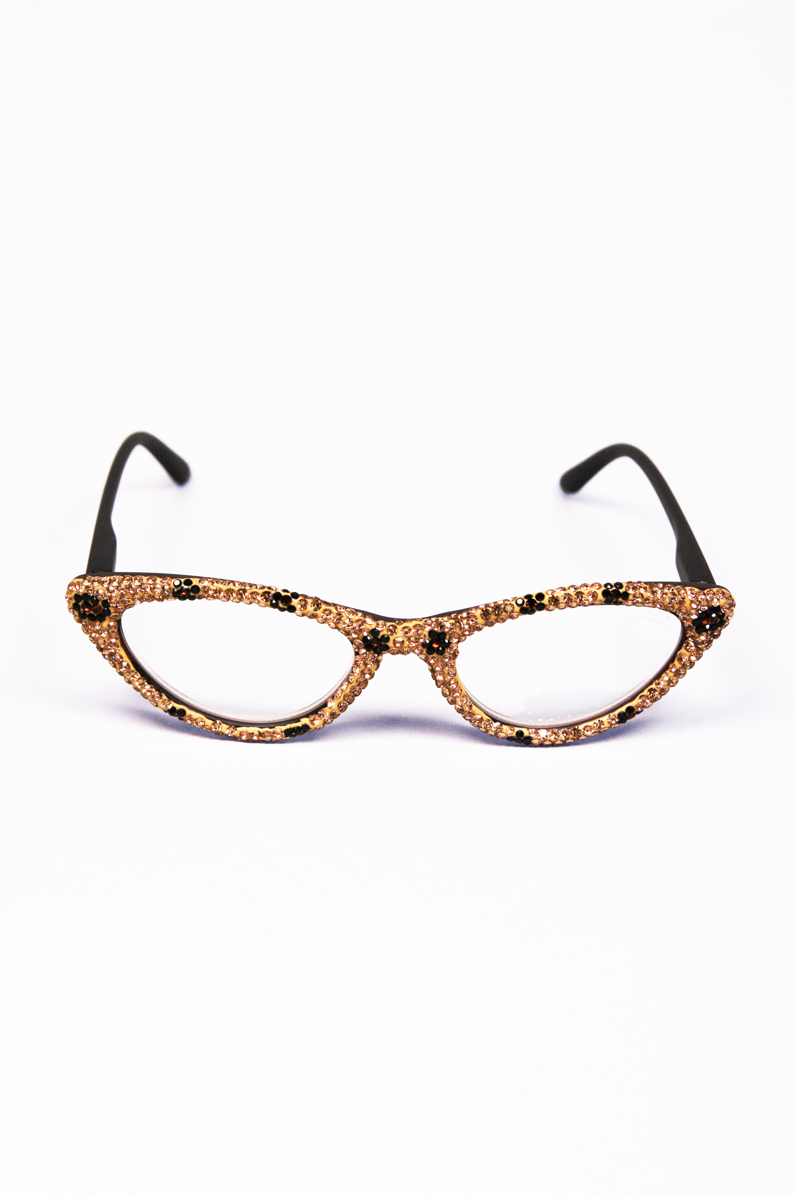 Small CatsEye Rhinestone Covered Readers