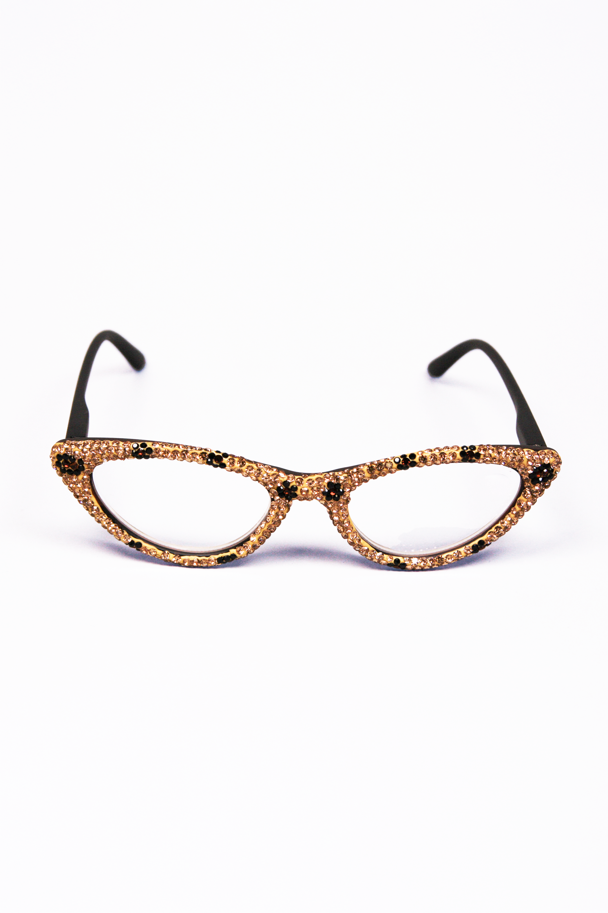 Small CatsEye Rhinestone Covered Readers