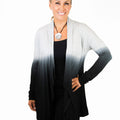 Long Sleeve Ombre Jersey Cardigan