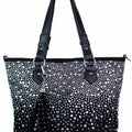 Ombre Multi Rhinestone Tote w/ Tassel