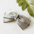 Rhinestone Bow Barrette