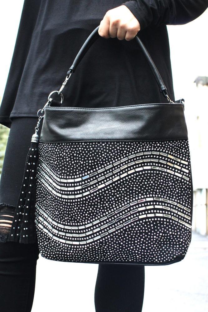 One Handle Baguette Stone Purse