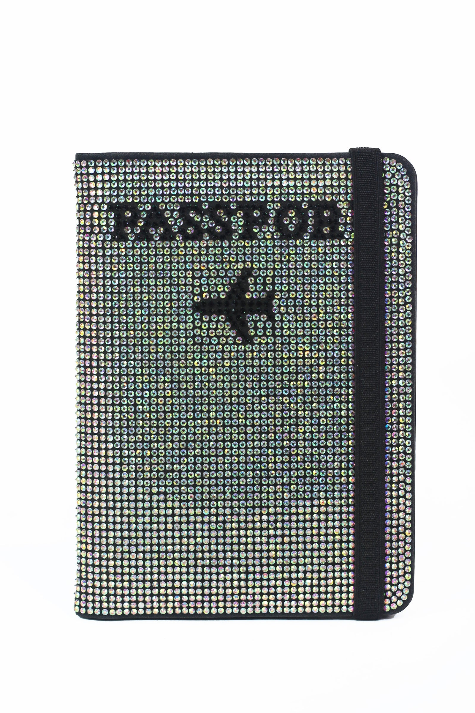 Rhinestone Passport Cover w/ Elastic Band