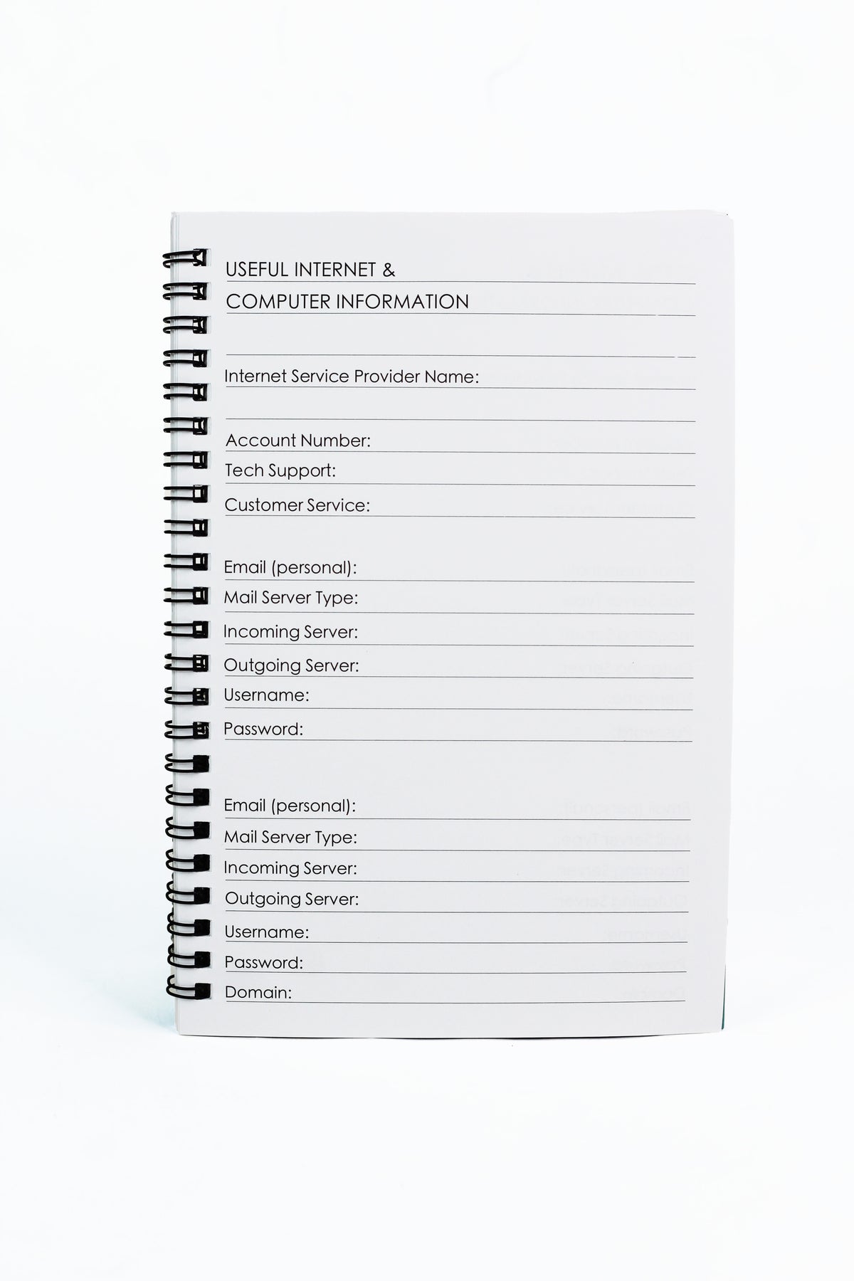 "What the F" Password Notebook