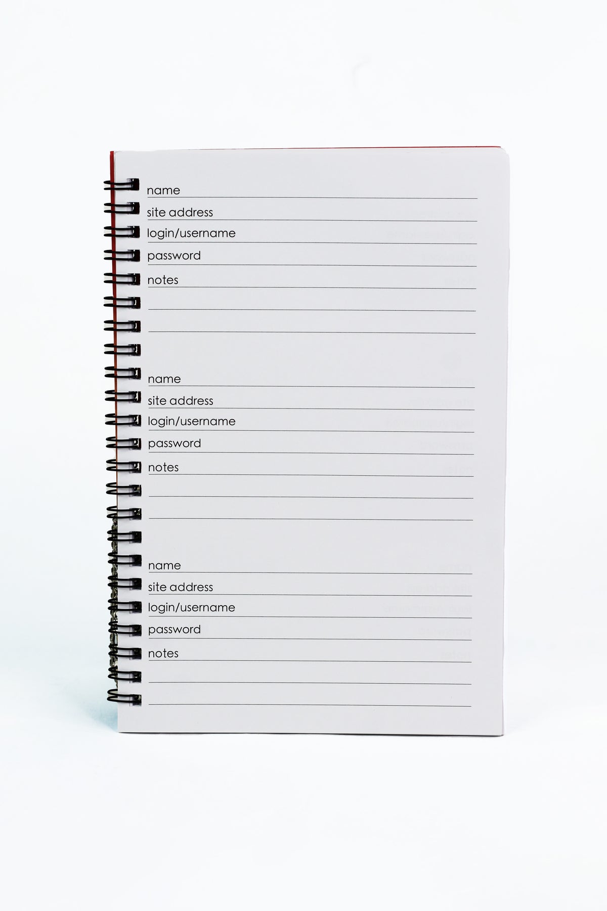 "What the F" Password Notebook