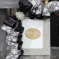 Rhinestone & Pearl Picture Frame w/ Ribbon Accent
