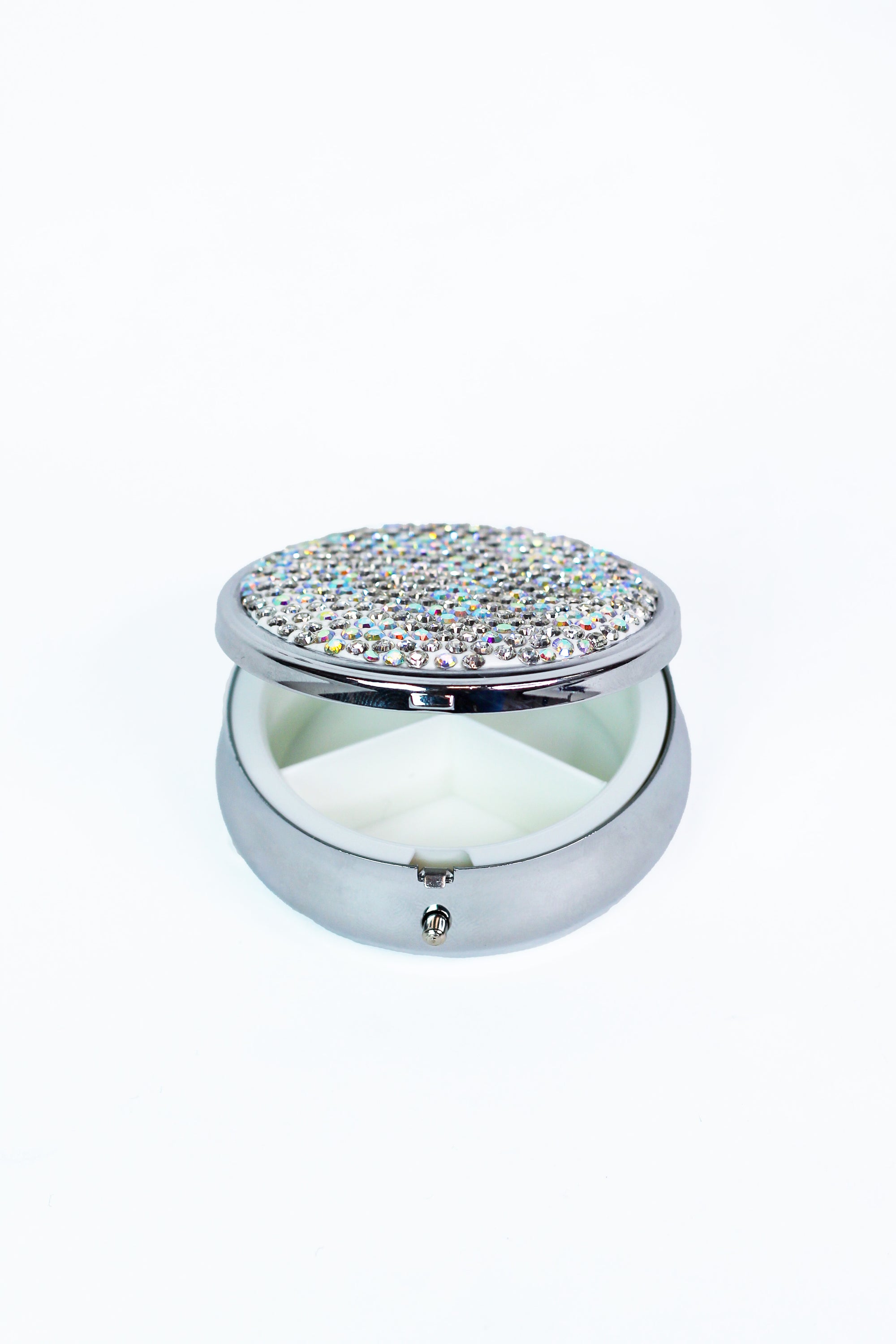 Medium Sized Rhinestone Pill Box