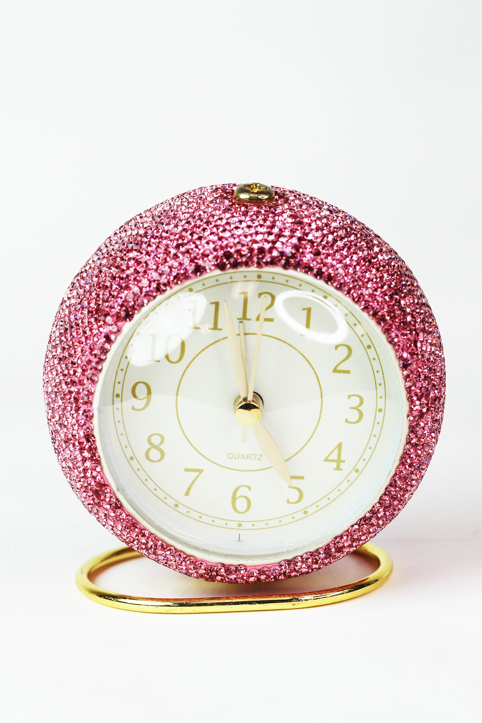 Rhinestone Analog Alarm Clock
