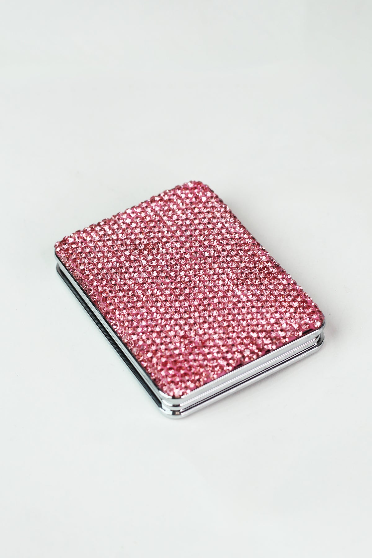 Rhinestone Rectangle Mirror Compact