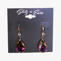 Rhinestone & Two Tone Teardrop Earrings