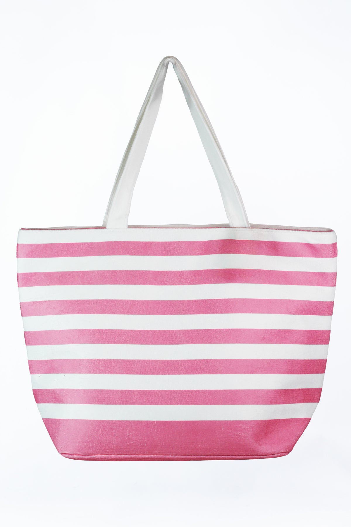 Striped Cloth Anchor Accent Beach Tote