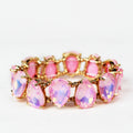 Single Row Teardrop Rhinestone Bracelet