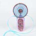 Rhinestone Trimmed Fan w/ Detachable Strap