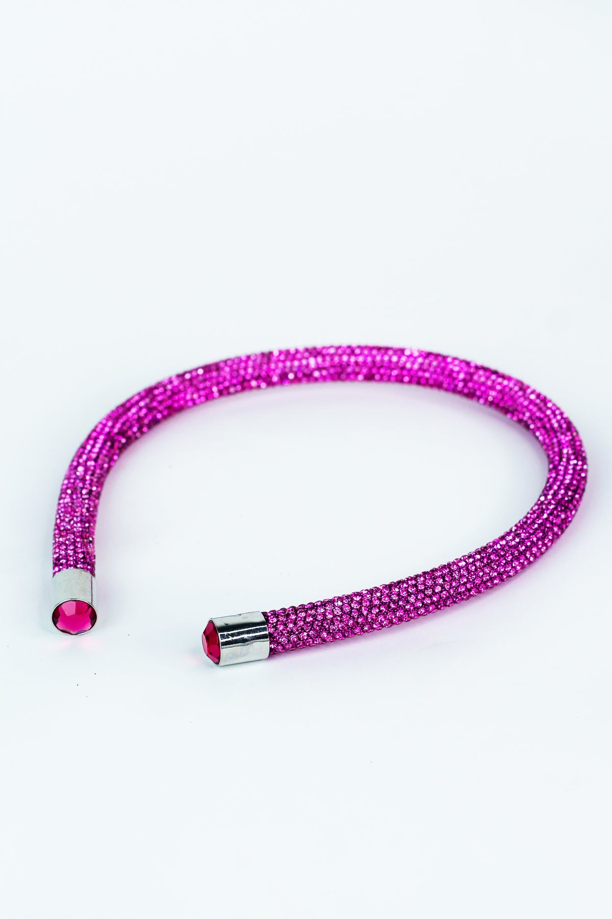 Thick All Rhinestone Fabric End Headband