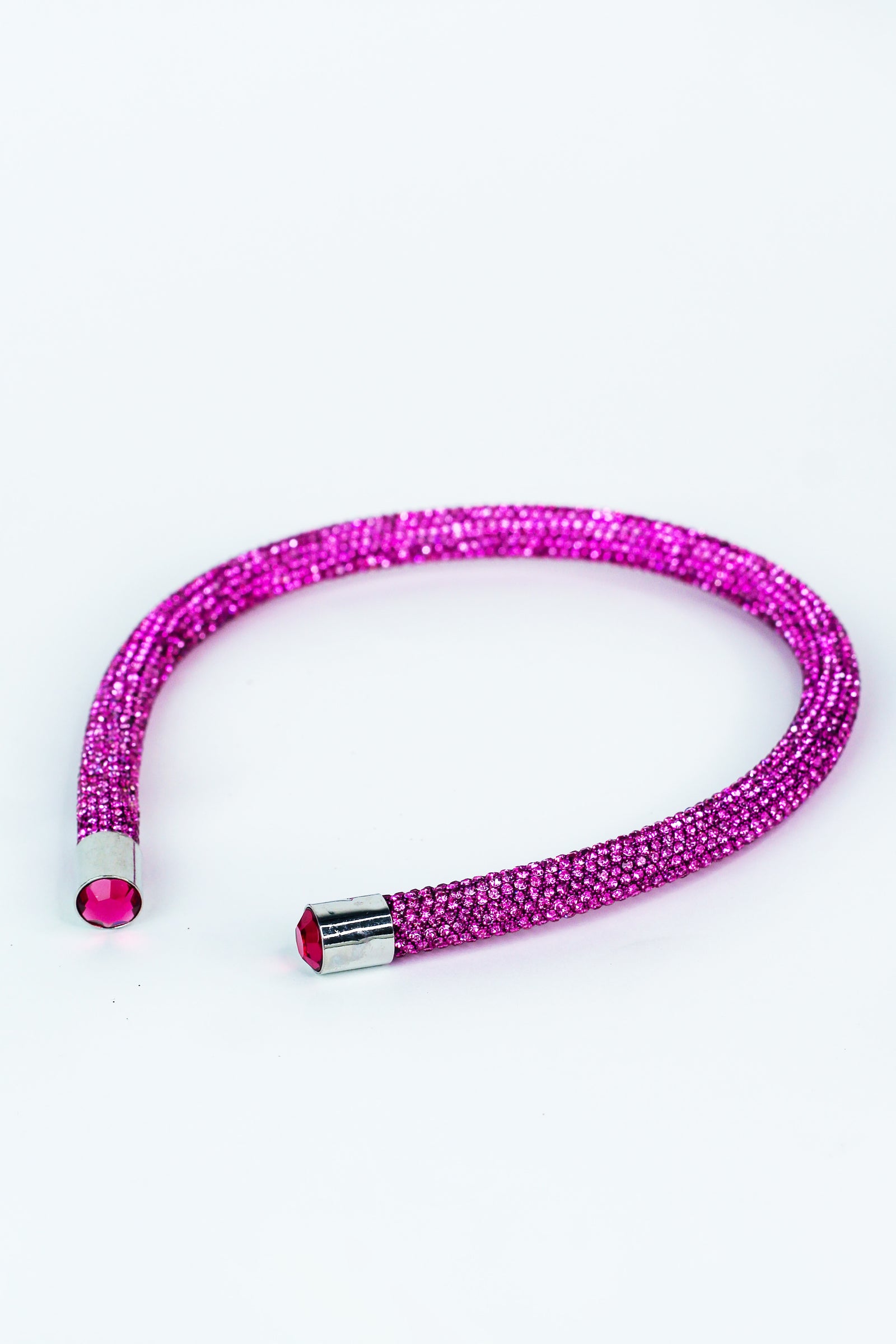 Thick All Rhinestone Fabric End Headband