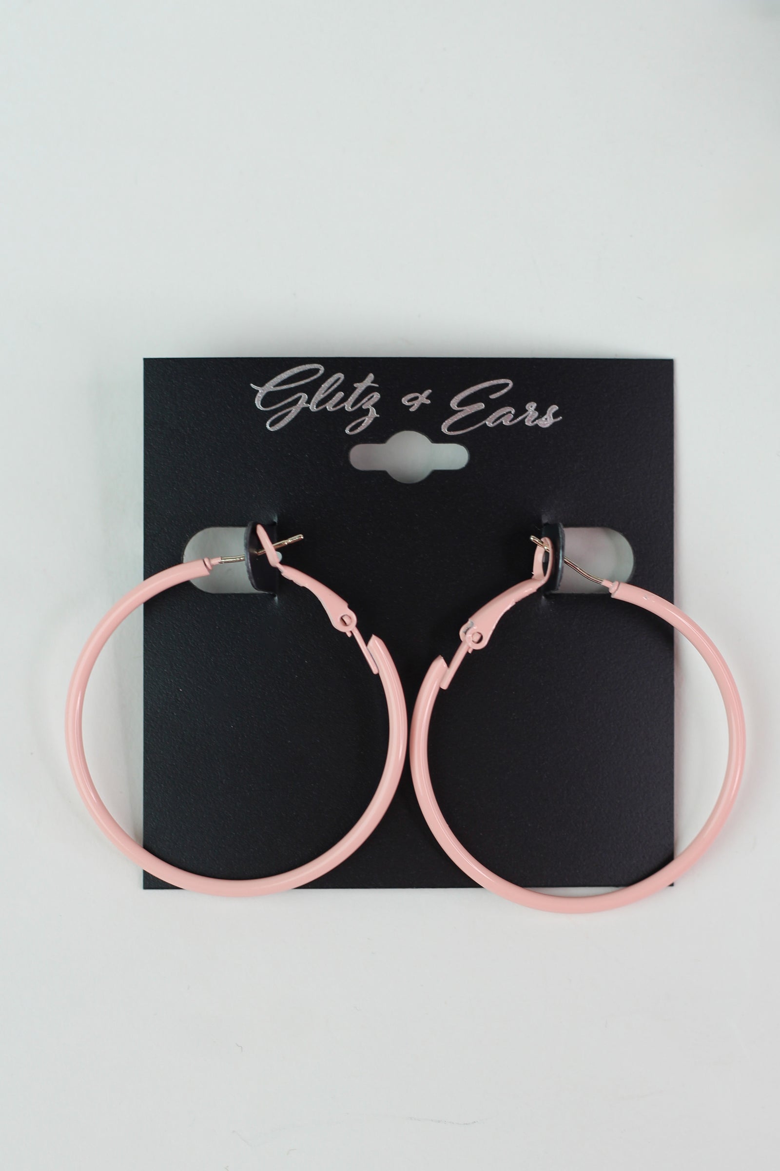 Painted Lever Back Hoop Earrings