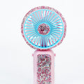 Rhinestone Trim & Handle Handheld Fan (SALE)