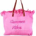 Summer Vibes Fringe Top Tote